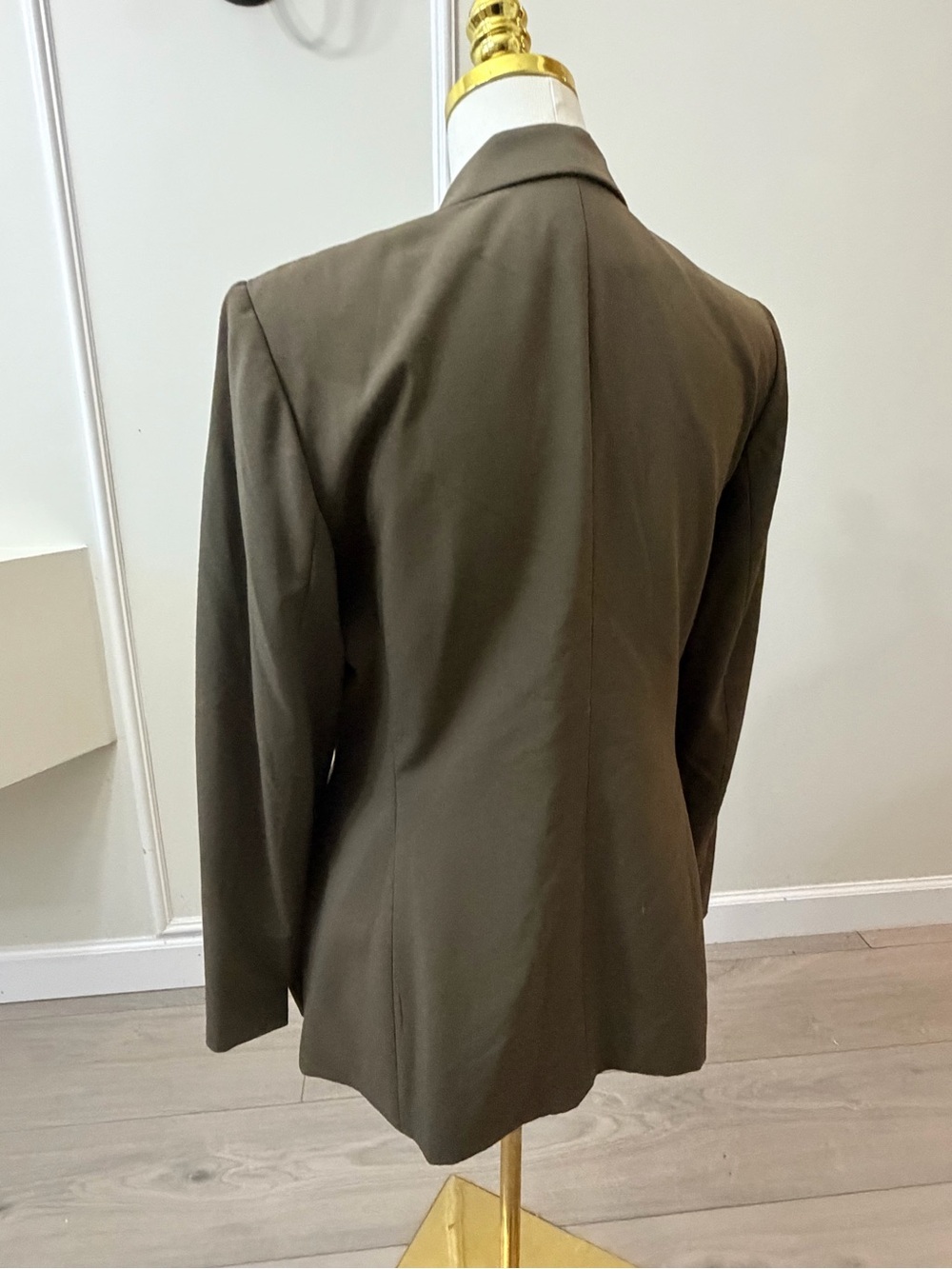 Jones New York Olive Suit Blazer with Notched Lapel - Picture 8 of 9
